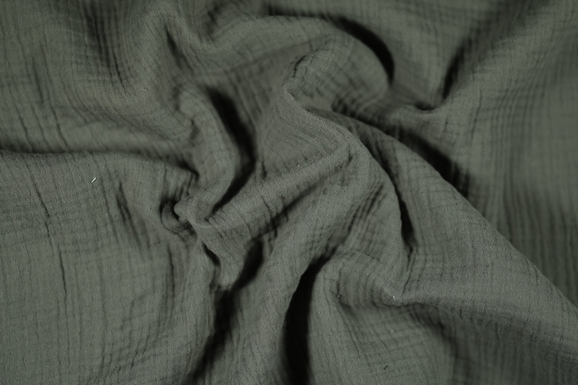 Musselin in Steingrau Musselin – ideal für Kleidung und Accessoires